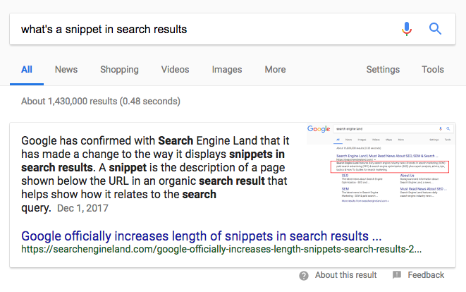 Google Snippets