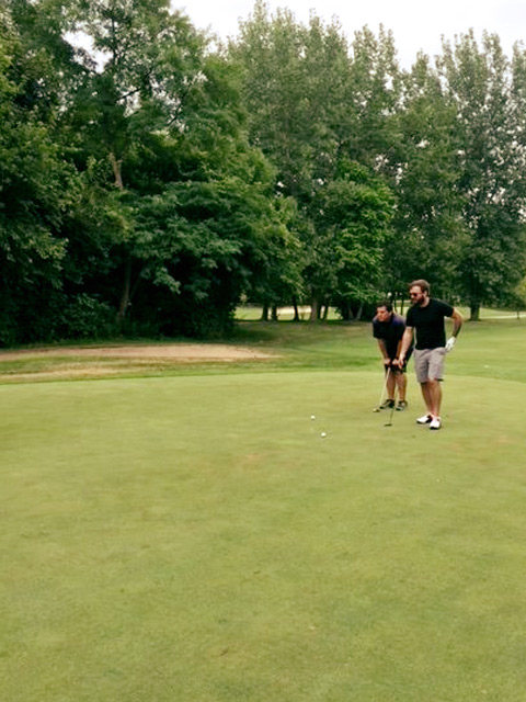 scott and mike golfing